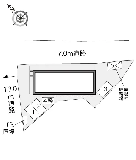 ★手数料０円★川越市南大塚３丁目　月極駐車場（LP）